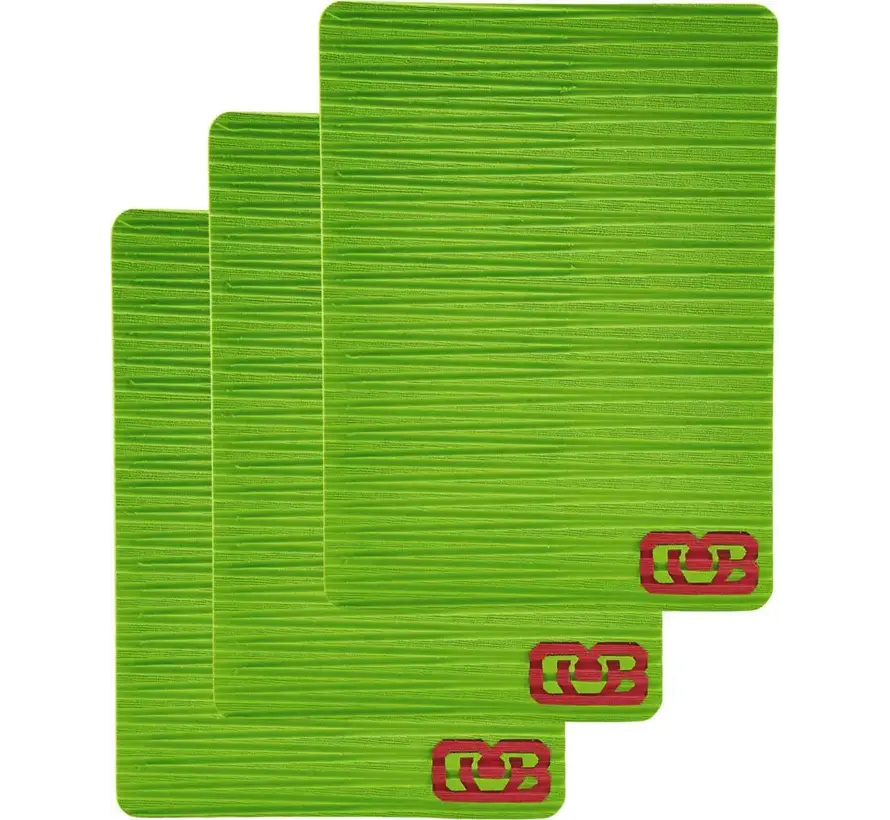 Pack de 3 planches de skimboard DB EVA Traction Lime - robustes et prêtes à l'action