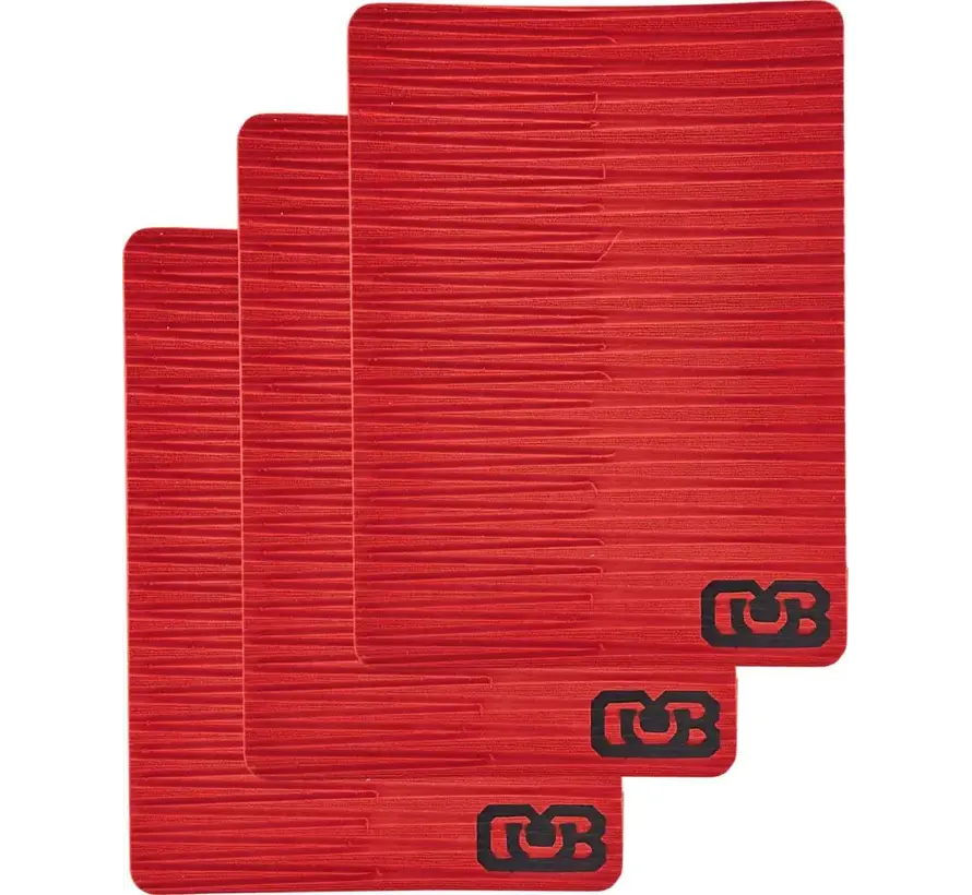 DB Skimboards EVA Traction 3er-Pack Rot – robust und bereit für Action