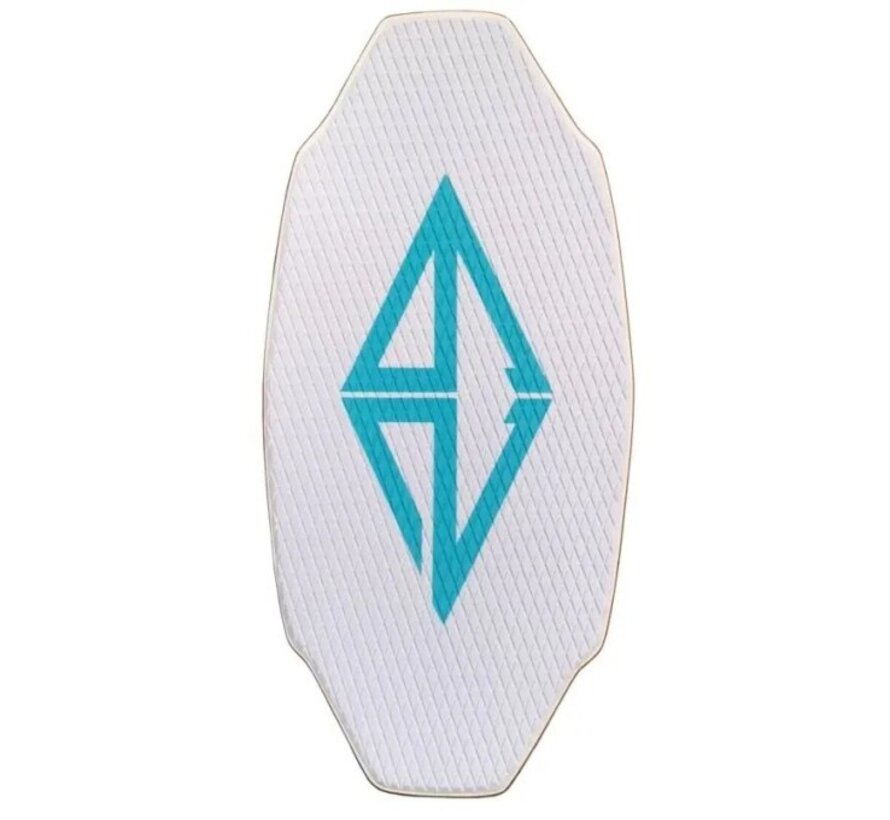 GoZone Pro Skimboard 40 inch Wit/Blauw - stevig en klaar voor actie