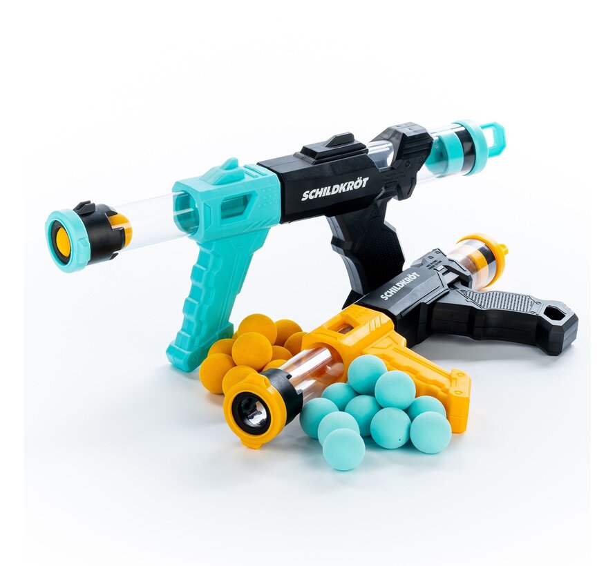 Schildkröt Fire Blaster Set Schaumstoffraketenwerfer Spielset für aktives Spielen im Freien