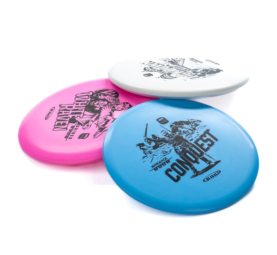 Guru Disc Golf Starterset – Komplettes Disc-Golf-Set mit Driver, Midrange-Putter und Putter für Anfänger und Freizeitspieler