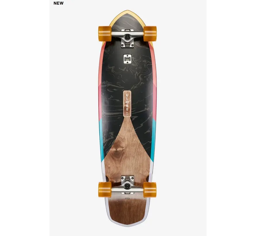 Globe Blazer XL 36" Longboard Dig It - una tavola pronta per essere usata, con un carattere tutto suo