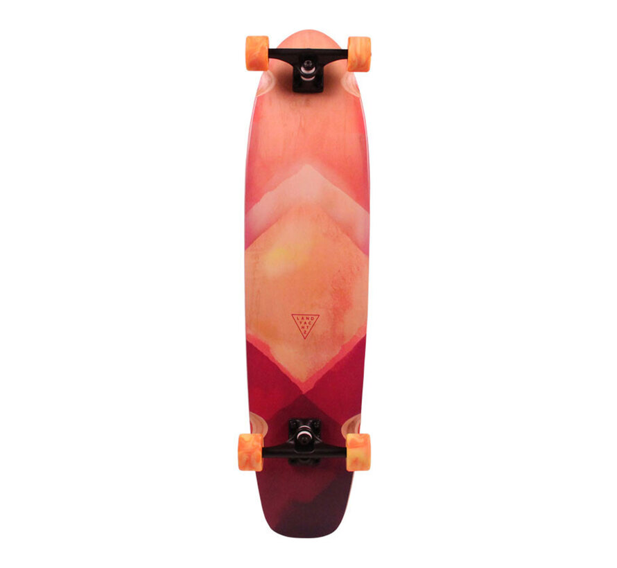 Longboard Landyachtz Ripper 37 Topmount con diseño en acuarela. Longboard completo para crucero, carving y descenso.