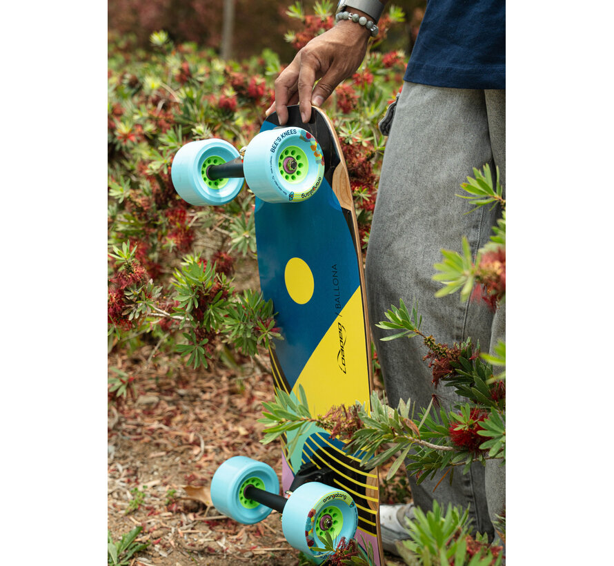 Orangatang Bees Knees 90mm Longboard Wheels Blue Set of 4 Downhill and Long Distance Wheels