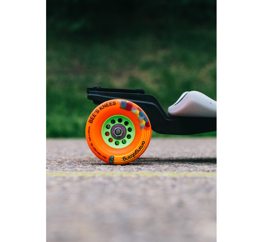 Orangatang Bees Knees 90mm Longboard Wielen Orange Set van 4 Downhill en Long Distance Wheels - Copy