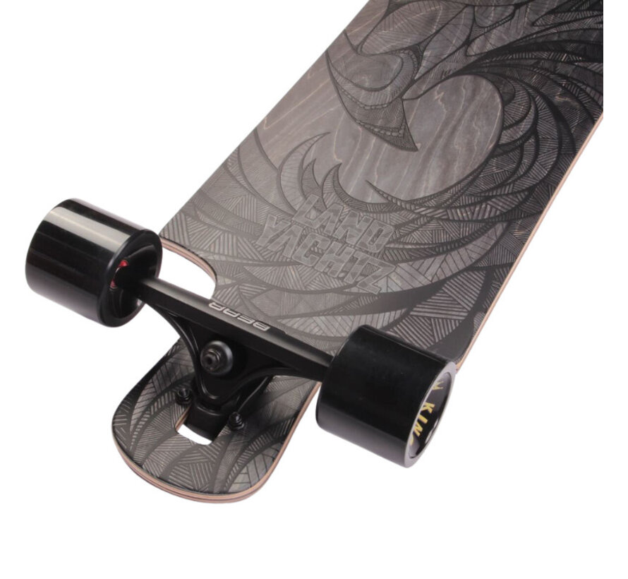 Landyachtz Drop Hammer 36.5 Black Eagle Drop Through Longboard voor Cruisen, Carven en Freeride