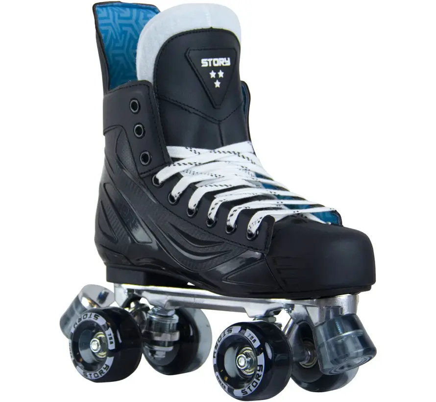 Patines de ruedas Story Elite Side-by-Side: patines de cuatro ruedas de primera calidad con máxima estabilidad, comodidad y ruedas de PU para uso recreativo intensivo y general.