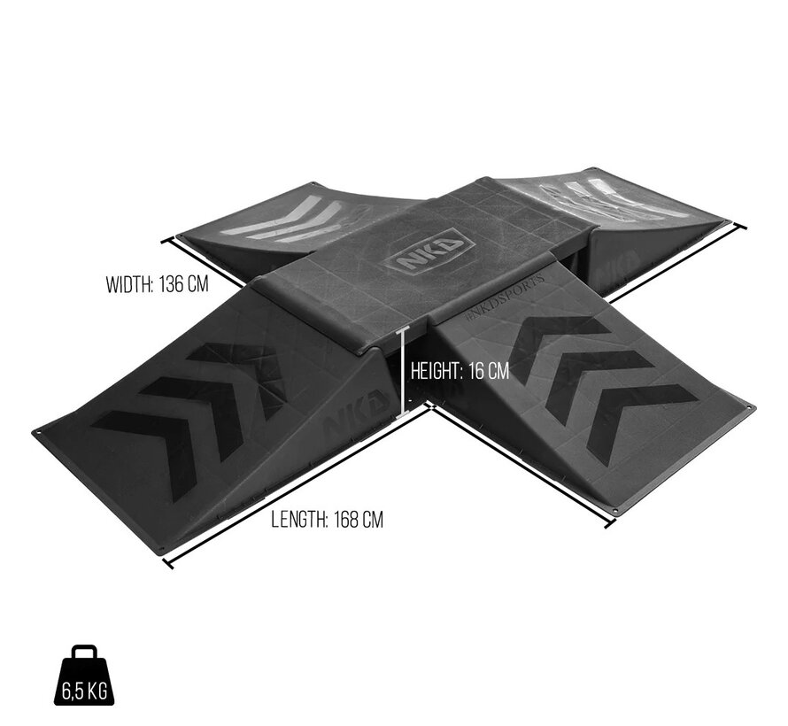 Story 4-Way Skate Ramp 156x126x16 cm