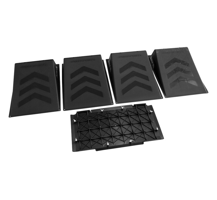 Rampe de skate Story 4 directions 156 x 126 x 16 cm