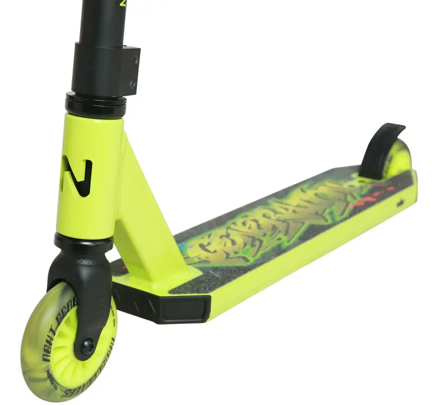 Patinete acrobático NKD Next Generation verde lima de 79,4 cm