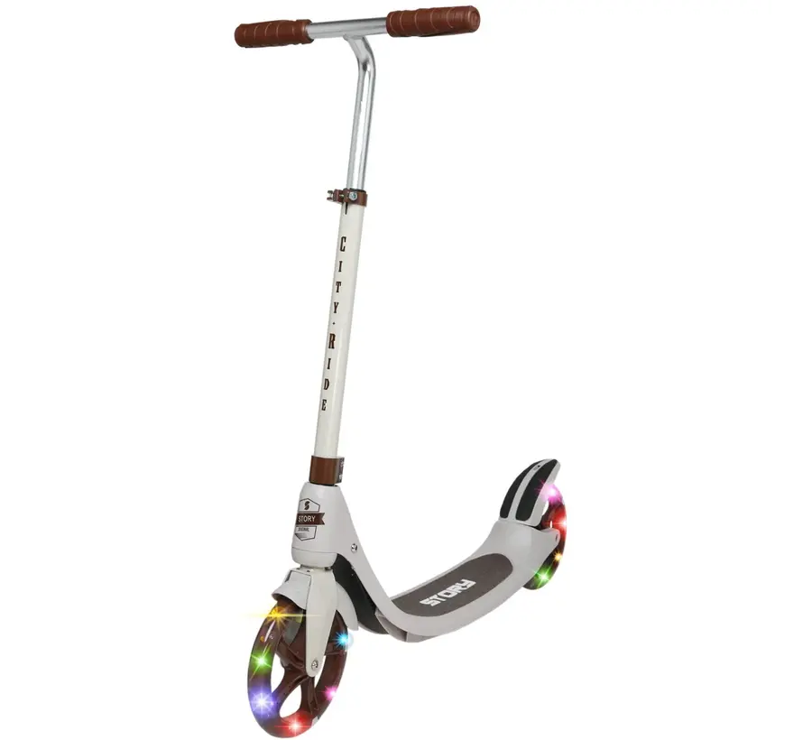 Story City Ride Scooter Beige LED 82-108 cm