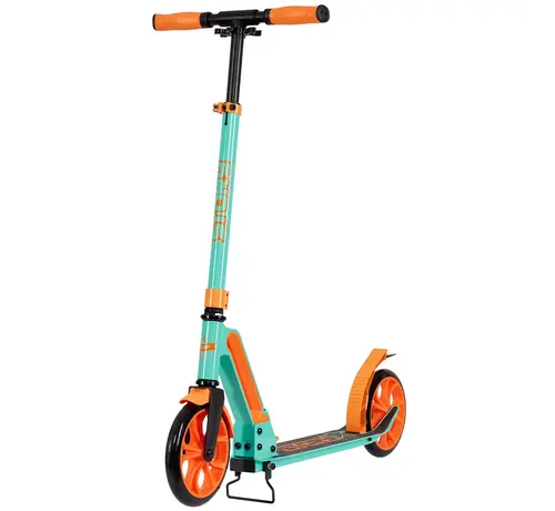 Story Monopattino pieghevole Story GO Deluxe per pendolari, colore menta/arancione, 80-106 cm