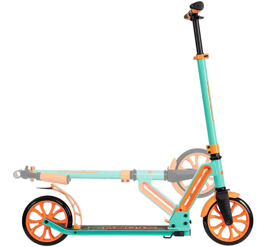 Story GO Deluxe Foldable Commuter Scooter Mint/Orange 80-106 cm