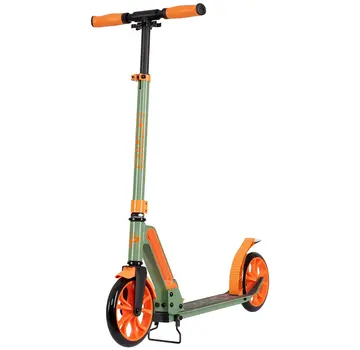 Story Story GO Deluxe składany skuter miejski zielono-pomarańczowy 80-106 cm