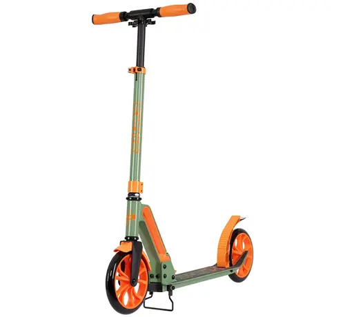 Story Story GO Deluxe Foldable Commuter Scooter Green/Orange 80-106 cm
