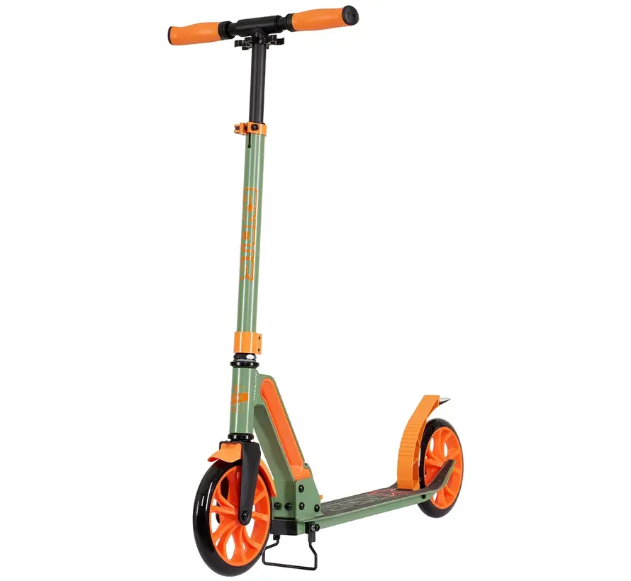 Story GO Deluxe Foldable Commuter Scooter Green/Orange 80-106 cm