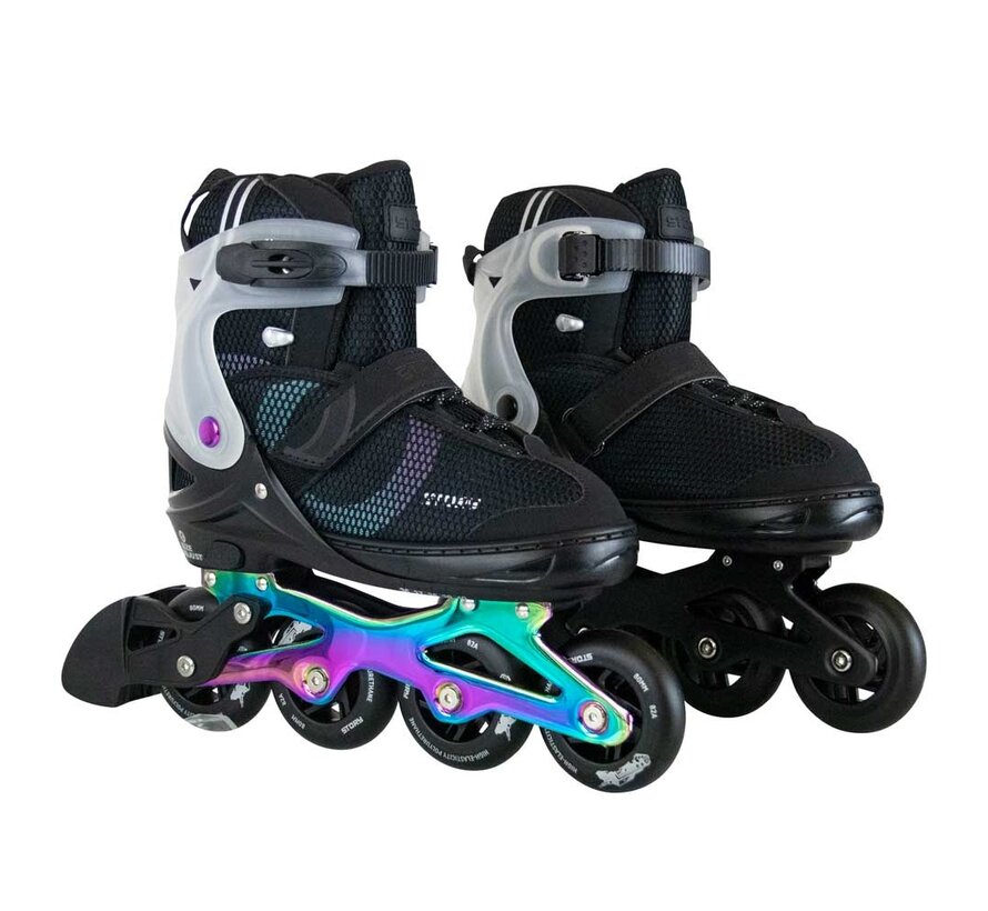 Patins à roues alignées Story Motion réglables Noir/Néochrome