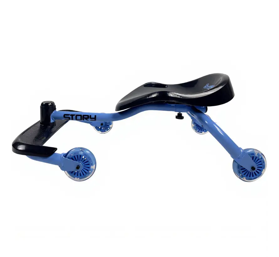 Voiture à roulettes Story Swing Roller Shuffle noire/bleue 79 cm