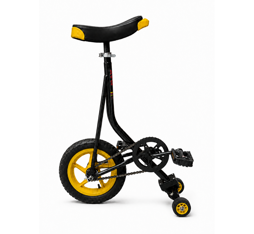 MAX Skatebike Noir-Jaune - Carving, équilibre & tricks