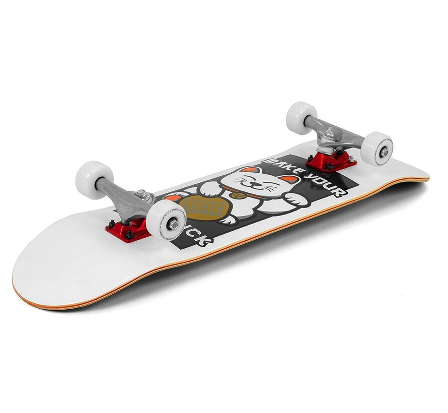 Enuff Lucky Cat Compleet Skateboard White 8''