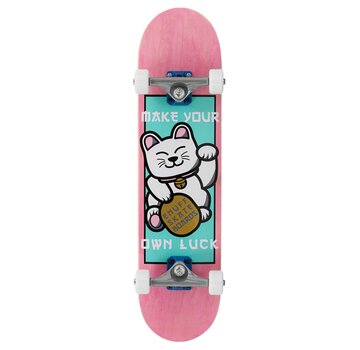 Enuff Monopatín completo Enuff Lucky Cat Mini rosa de 7,25 pulgadas.