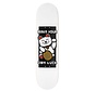 Tavola da skateboard Enuff Designer Lucky Cat bianca a 7 strati in acero con grafica colorata