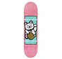 Enuff Designer Skateboard Deck Lucky Cat Pink 7-Ply Maple Deck met Kleurrijke Graphic