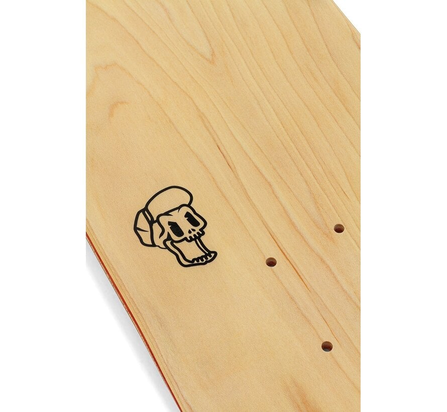 Enuff Designer Skateboard Deck Lucky Cat Pink 7-Ply Maple Deck met Kleurrijke Graphic