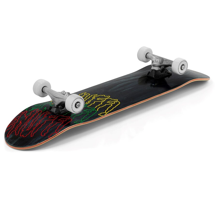 Enuff Three Tier Reloaded Skateboard Nero 8.0" Skateboard completo per Street, Tricks e Skatepark