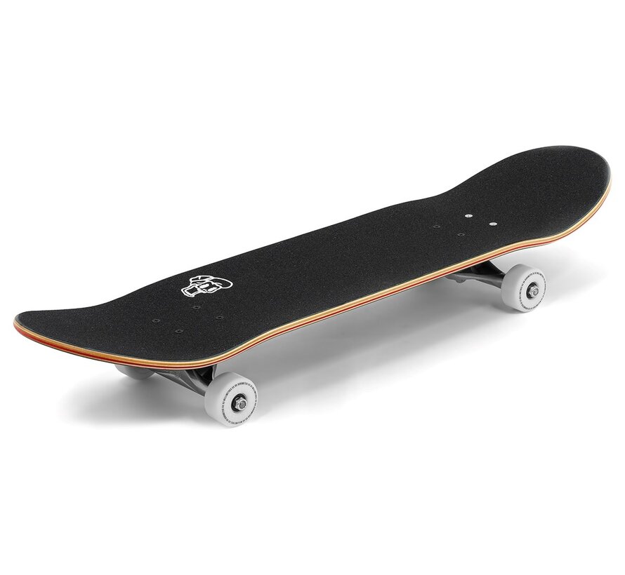 Enuff Three Tier Reloaded Skateboard Nero 8.0" Skateboard completo per Street, Tricks e Skatepark