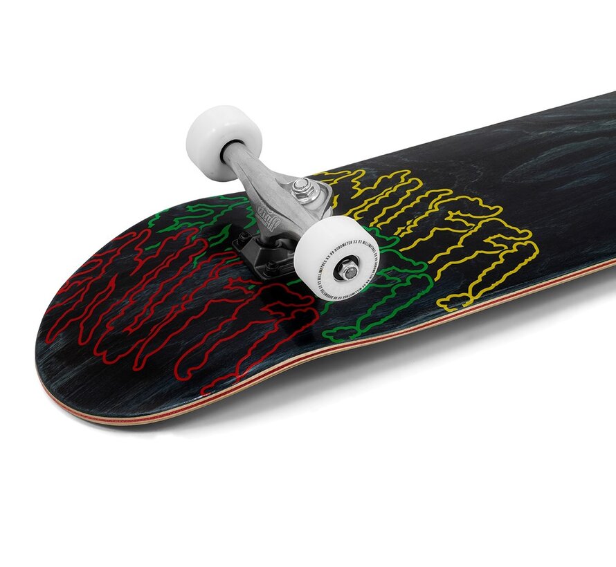 Enuff Three Tier Reloaded Skateboard Black 8.0" Complete Skateboard voor Street, Tricks en Skatepark