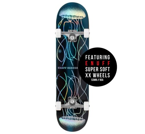 Enuff Enuff Abyss Hologram Jellyfish 8.0" Complete Skateboard met Holografische Graphic voor Street en Skatepark
