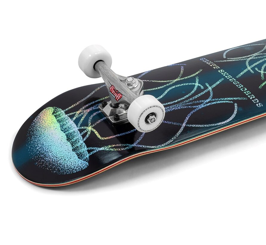 Enuff Abyss Hologram Jellyfish 8.0" Complete Skateboard met Holografische Graphic voor Street en Skatepark