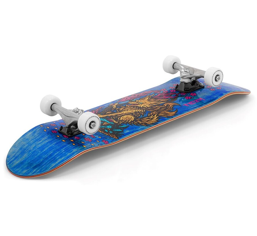 Enuff Yokai Kitsune Skateboard 8.25" Complete Skateboard with Japanese Kitsune Graphic for Street and Skatepark