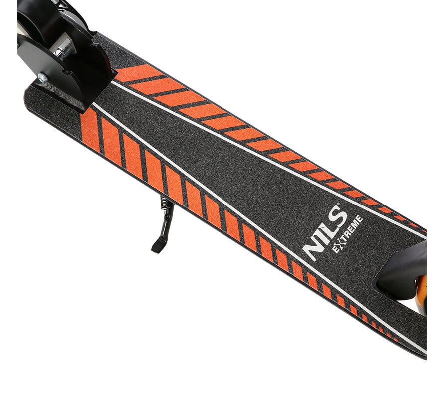 Trottinette Nils Extreme HM0107 Blanc Orange | Modèle pliable en aluminium
