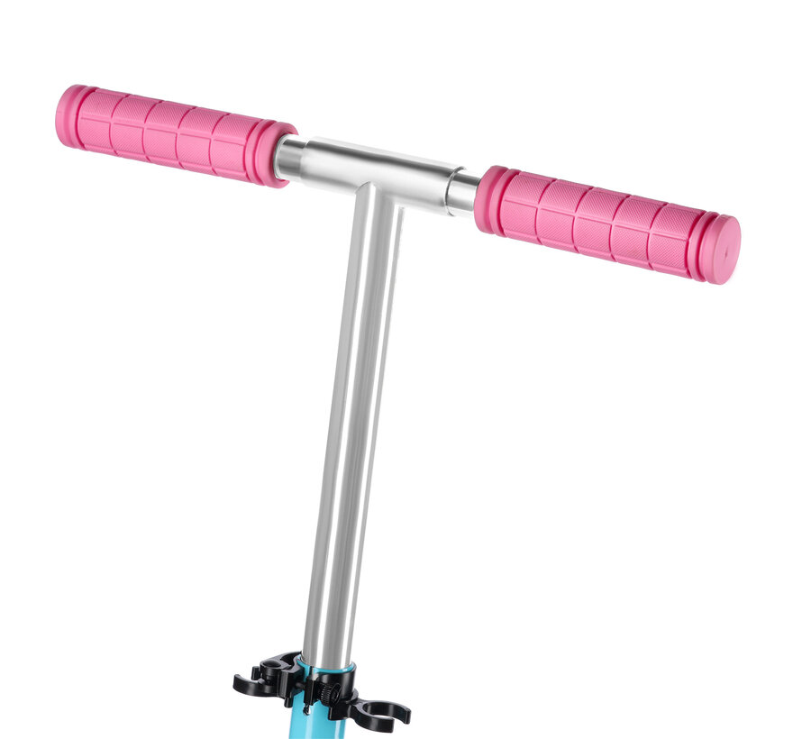 Trottinette pliable Nils Extreme HM1302 noire et bleue | Grandes roues de 200 mm et guidon réglable