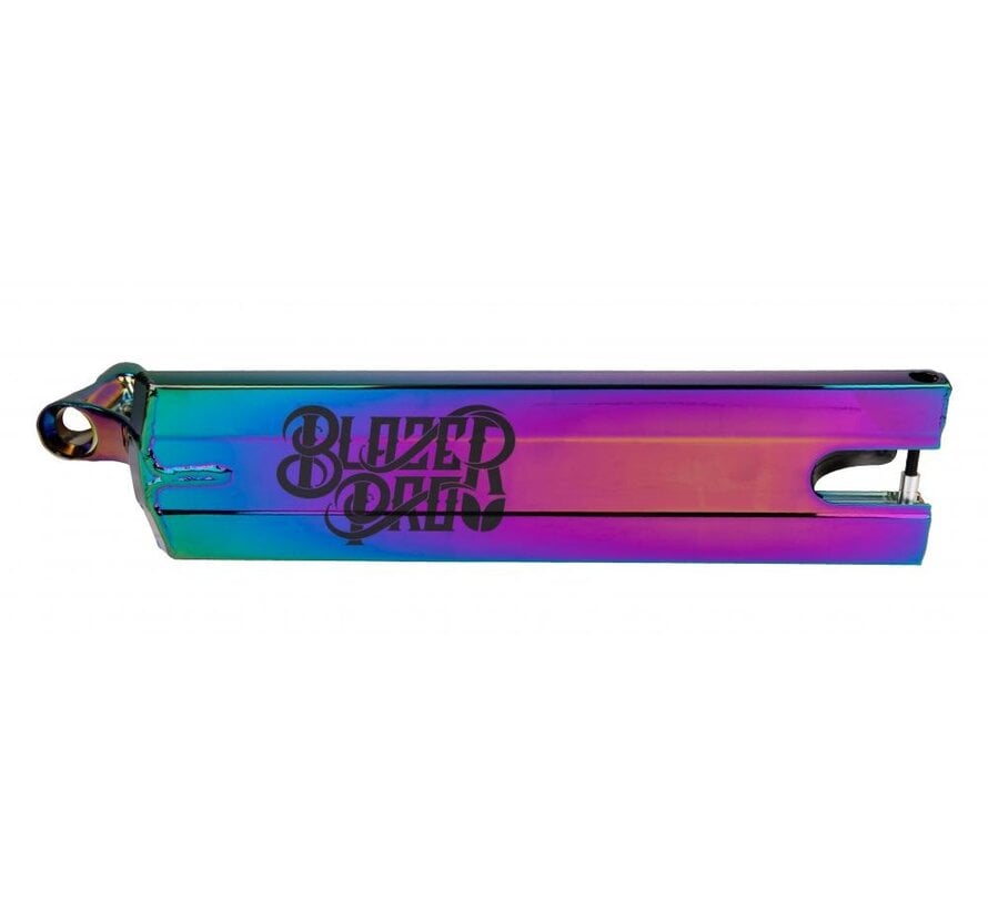 Blazer Pro Raider Neochrome Stunt-Scooter-Deck 530 x 130 mm – Verpacktes 6061 Aluminium-Deck für 24 mm und 30 mm Rollen