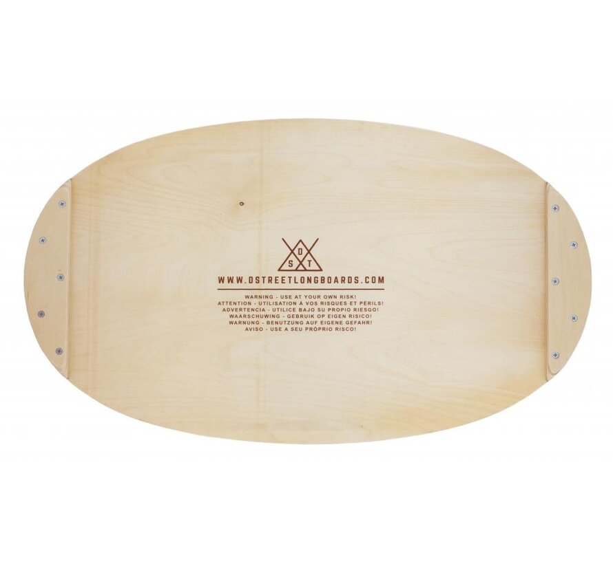 Tabla de equilibrio D-Street Mandala Original de 30 pulgadas con rodillo – Entrenador de equilibrio para skateboarding, surf y snowboard.