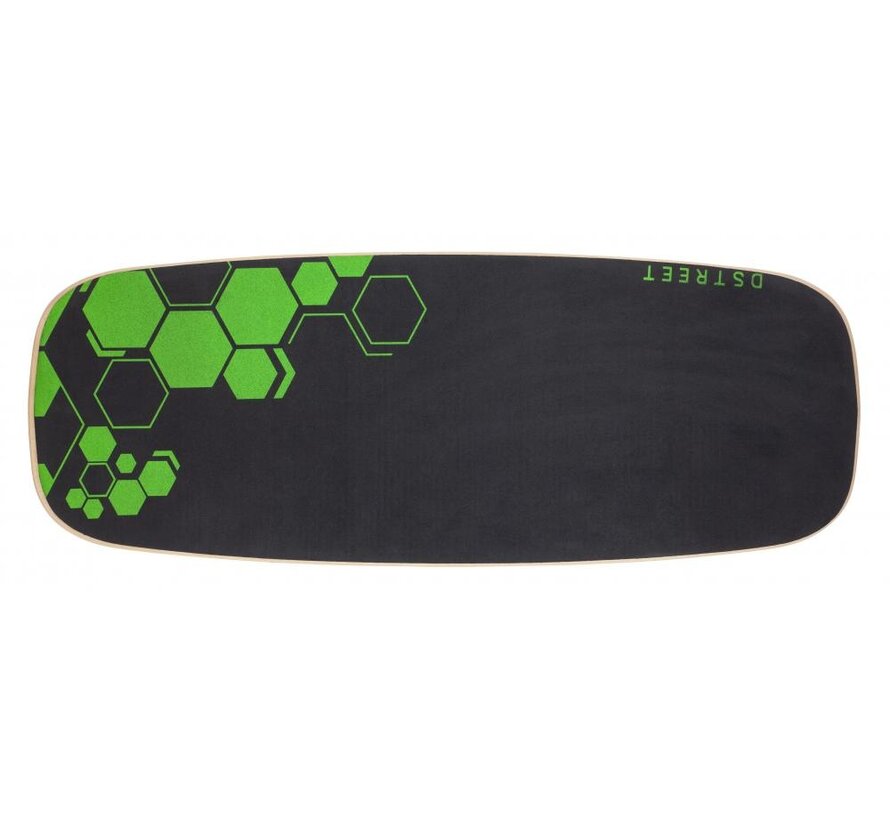 Tabla de equilibrio hexagonal D-Street All-round de 32 pulgadas con rodillo – Entrenador de equilibrio para skateboarding, surf y fitness.