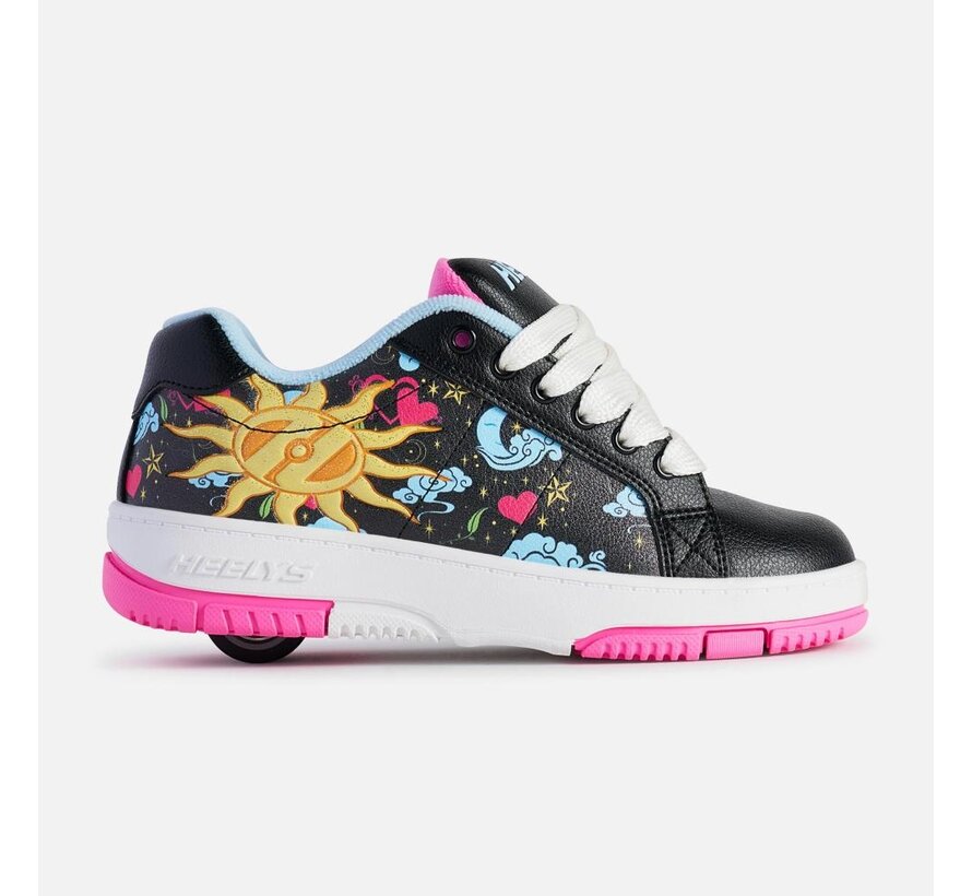 Heelys Kolect Prints Glow Black / Blue / Neon Pink – Rolschoenen met Glow in the Dark Details en ABEC-5 Lagers