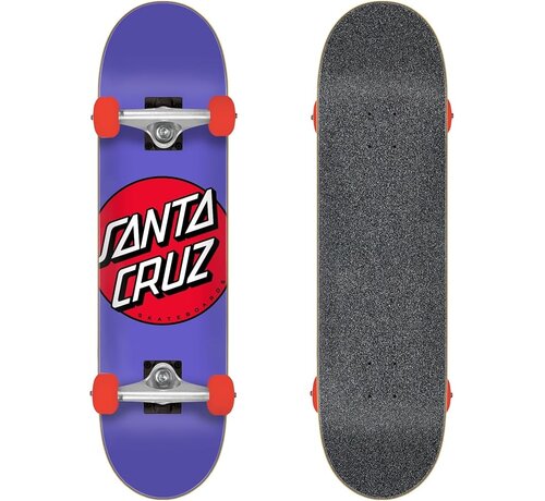 Santa Cruz Santa Cruz Spotlight Dot Mini Purple 7.75" Complete Skateboard met Krux Trucks Compact Skateboard voor Street en Skatepark