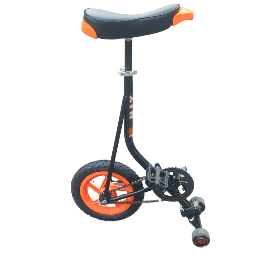 MAX Skatebike Czarno-Pomarańczowy - Carving, równowaga i triki