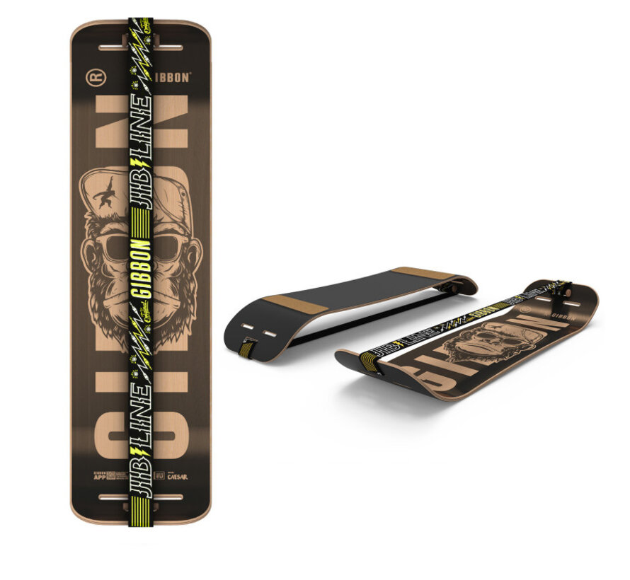 Gibbon Giboard Caesar Jib – Kompaktes Slackline-Board für Balance & Tricks