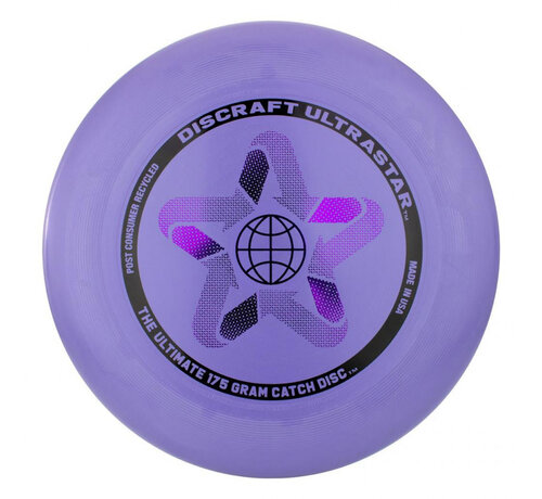 Discraft Discraft UltraStar Recycled 175g Lavendel – Ultimate Frisbee aus recyceltem Kunststoff
