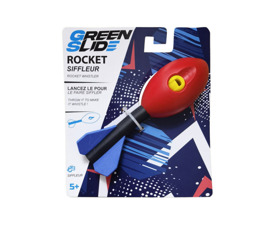Greenslide Rocket Siffleur Petit – Gwiżdżąca piankowa rakieta do rzucania o średnicy 15,5 cm