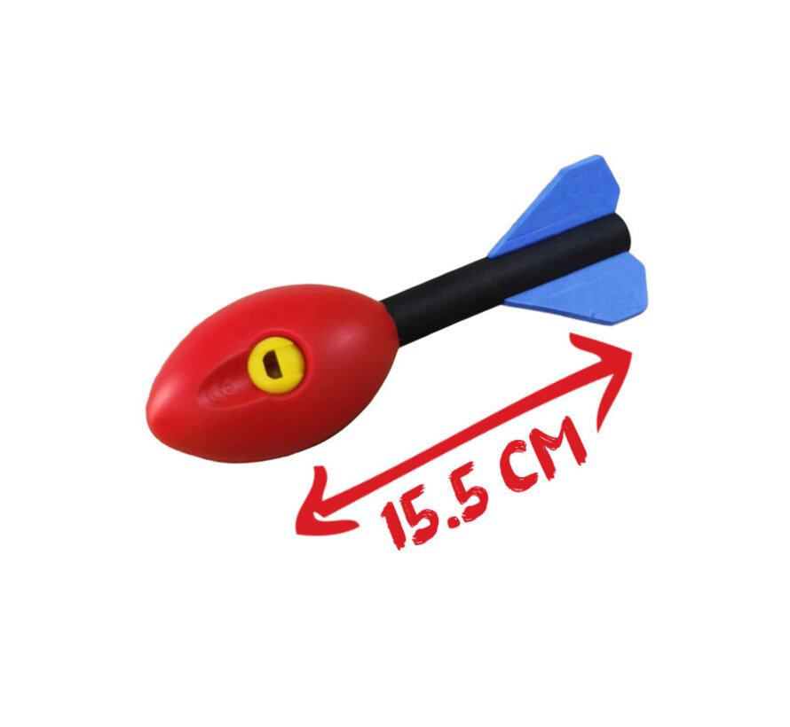 Greenslide Rocket Siffleur Petit – Pfeifende Schaumstoff-Wurfrakete von 15,5 cm