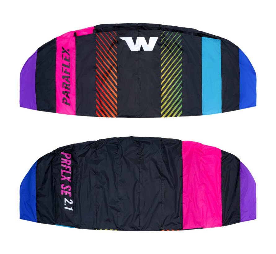 Wolkenstürmer Paraflex SE 2.1 Black Rainbow – 210 cm Matrasvlieger met Control Bar
