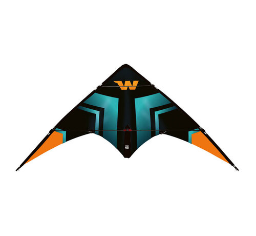 Wolkensturmer Wolkenstürmer Fancy Turquoise – Aquilone acrobatico a 2 linee da 136 cm per principianti