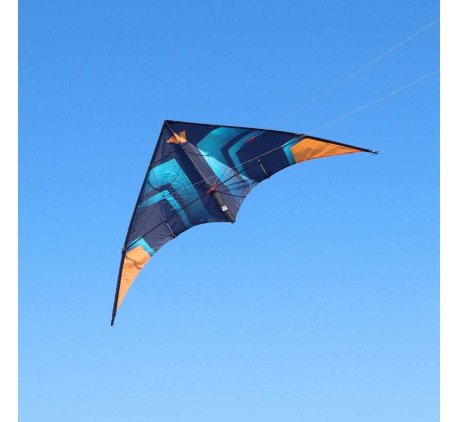 Wolkenstürmer Fancy Türkis – 136 cm großer 2-Leiner-Lenkdrachen für Einsteiger