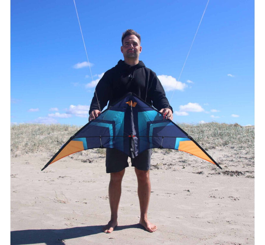 Wolkenstürmer Fancy Turquoise – Aquilone acrobatico a 2 linee da 136 cm per principianti